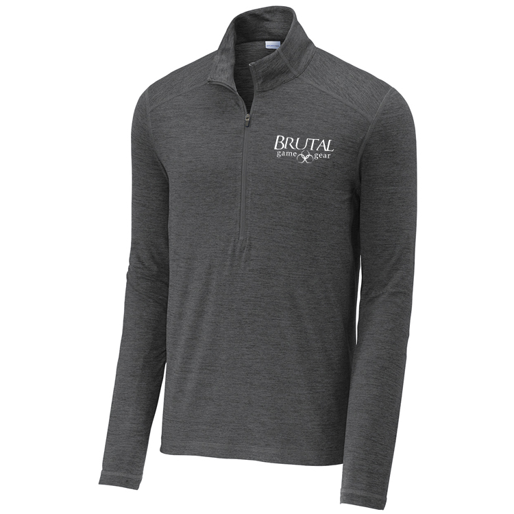 ST711 Brutal Logo Sueded Stretch Half Zip Pullover