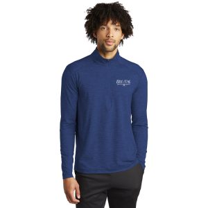 ST711 Brutal Logo Sueded Stretch Half Zip Pullover