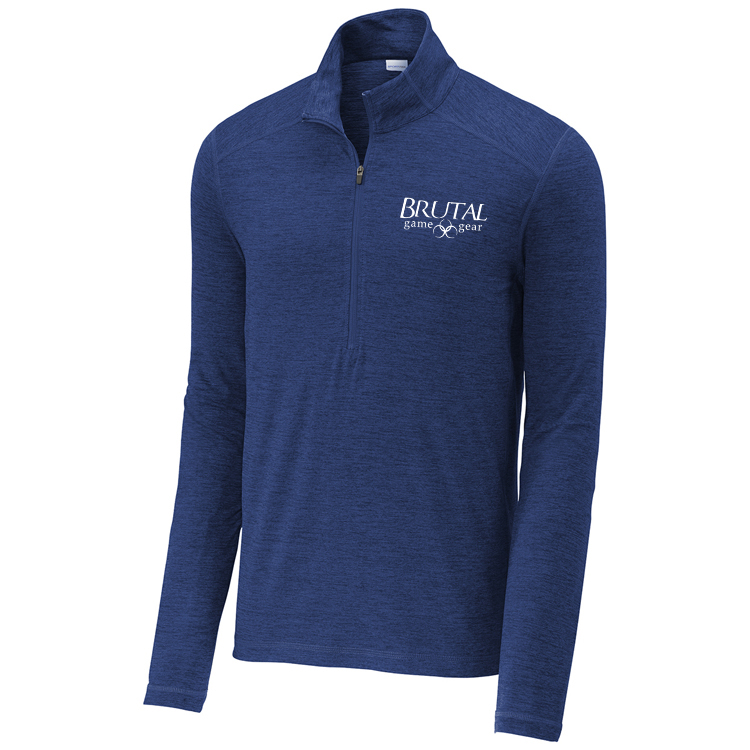 ST711 Brutal Logo Sueded Stretch Half Zip Pullover