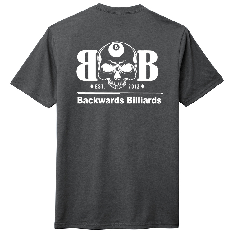 BACKWB1 Brutal Logo Backwards Billiards Ultrasoft Tee