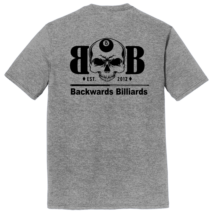 BACKWB1 Brutal Logo Backwards Billiards Ultrasoft Tee