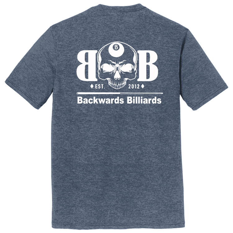 BACKWB1 Brutal Logo Backwards Billiards Ultrasoft Tee