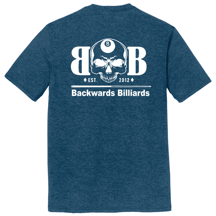 BACKWB1 Brutal Logo Backwards Billiards Ultrasoft Tee