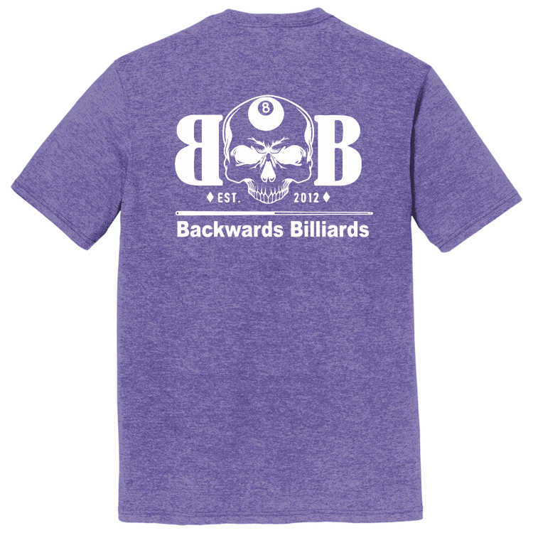BACKWB1 Brutal Logo Backwards Billiards Ultrasoft Tee