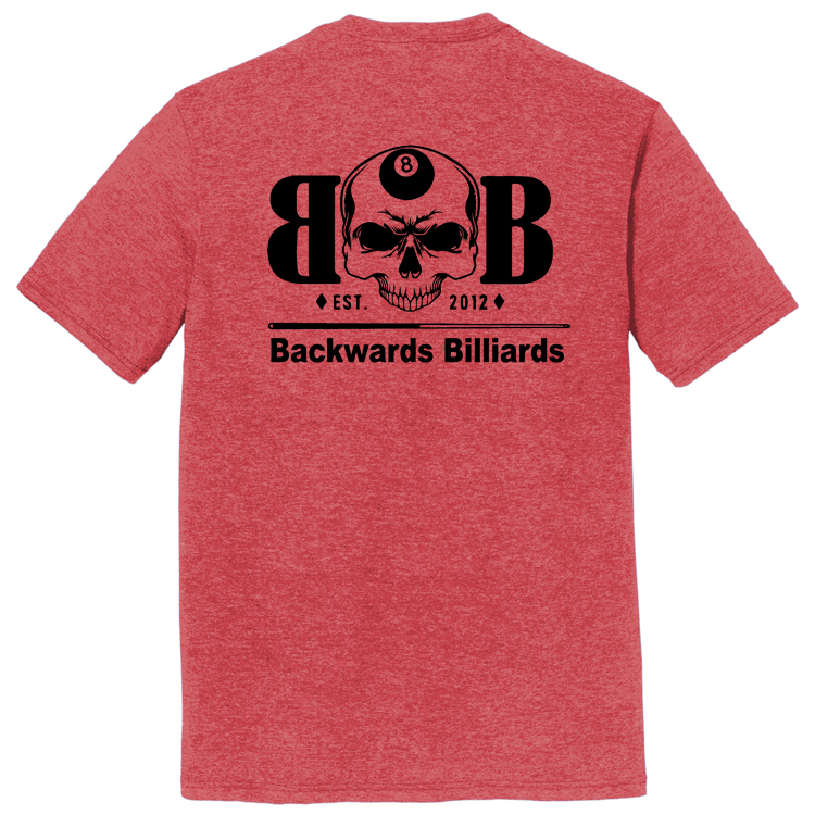 BACKWB1 Brutal Logo Backwards Billiards Ultrasoft Tee