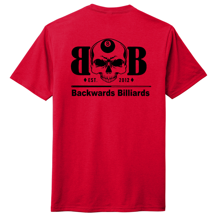 BACKWB1 Brutal Logo Backwards Billiards Ultrasoft Tee