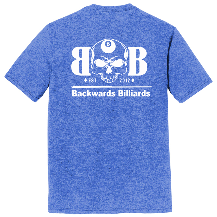 BACKWB1 Brutal Logo Backwards Billiards Ultrasoft Tee