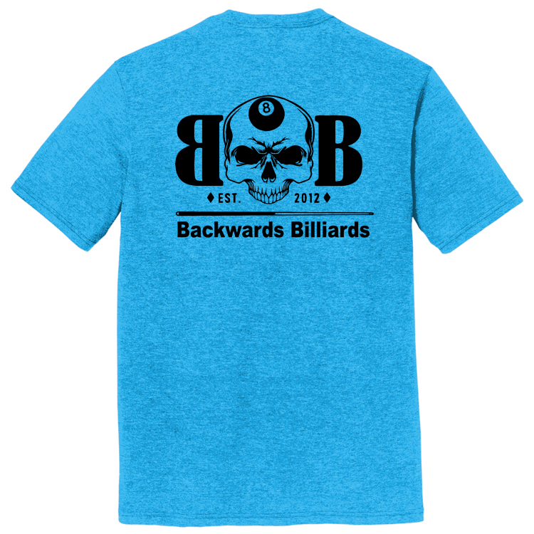 BACKWB1 Brutal Logo Backwards Billiards Ultrasoft Tee