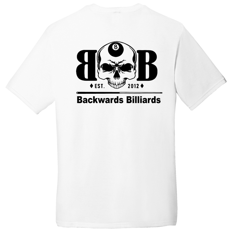 BACKWB1 Brutal Logo Backwards Billiards Ultrasoft Tee