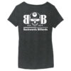 BACKW2 Brutal Logo Backwards Billiards Ultrasoft Ladies VNeck