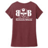 BACKW2 Brutal Logo Backwards Billiards Ultrasoft Ladies VNeck