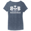 BACKW2 Brutal Logo Backwards Billiards Ultrasoft Ladies VNeck