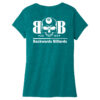 BACKW2 Brutal Logo Backwards Billiards Ultrasoft Ladies VNeck
