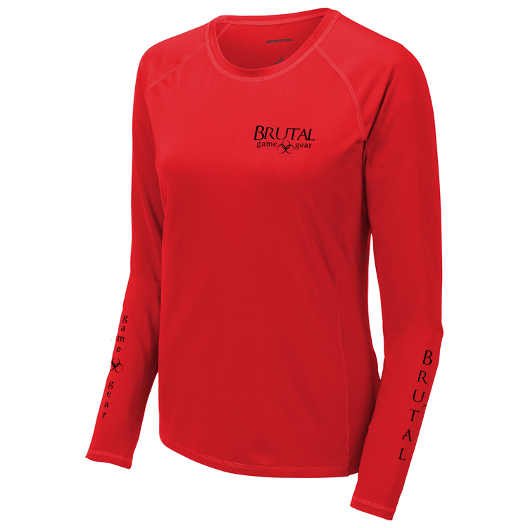 LST470LS Brutal Logo Ladies Long Sleeve Rashguard Tee
