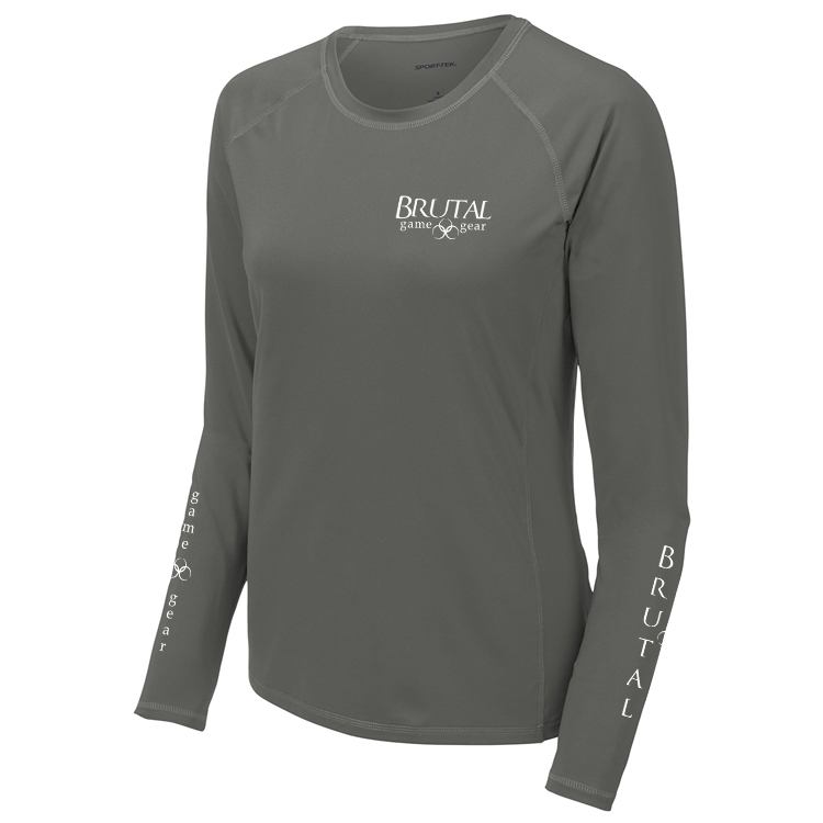 LST470LS Brutal Logo Ladies Long Sleeve Rashguard Tee