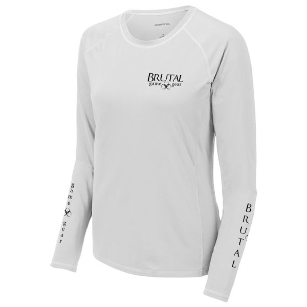 LST470LS Brutal Logo Ladies Long Sleeve Rashguard Tee