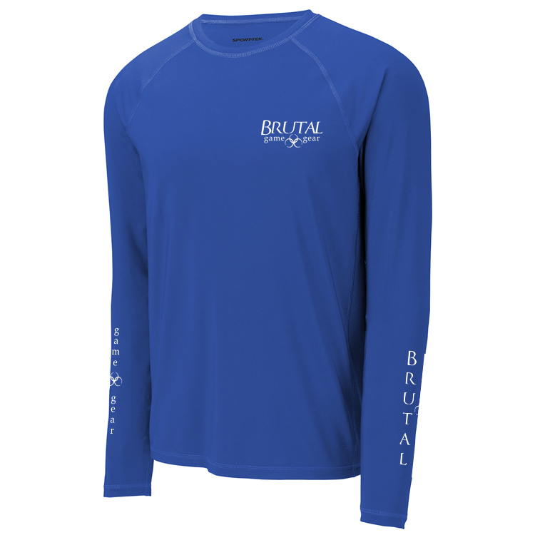 ST470LS Brutal Logo Long Sleeve Rashguard Tee YST470LS Brutal Logo Youth Long Sleeve Rashguard Tee