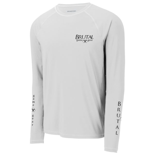 ST470LS Brutal Logo Long Sleeve Rashguard Tee YST470LS Brutal Logo Youth Long Sleeve Rashguard Tee