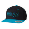 6089M Brutal Logo Premium High Profile Snapback Flat Bill Cap