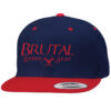 6089M Brutal Logo Premium High Profile Snapback Flat Bill Cap
