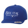 6089M Brutal Logo Premium High Profile Snapback Flat Bill Cap