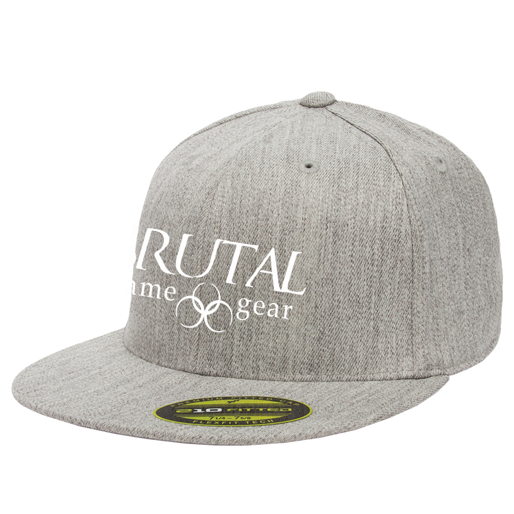 6210FF Brutal Logo Flexfit High Profile Flat Bill Cap