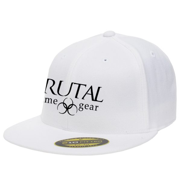 6210FF Brutal Logo Flexfit High Profile Flat Bill Cap