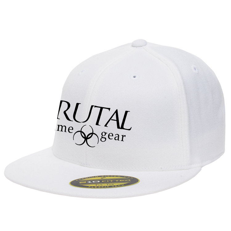 6210FF Brutal Logo Flexfit High Profile Flat Bill Cap