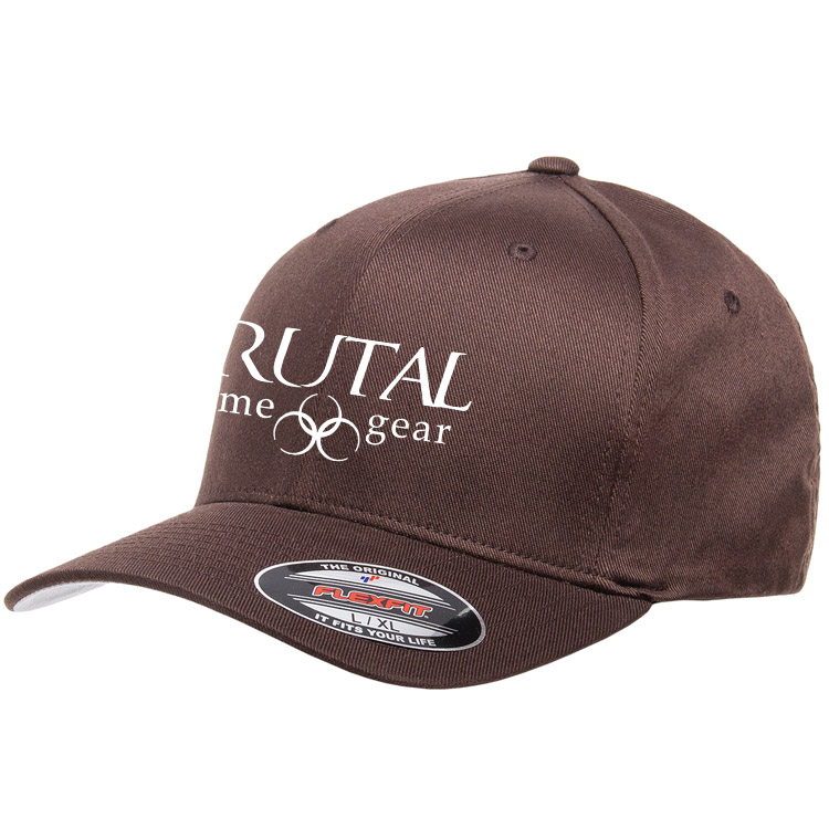 6277 Brutal Logo FlexFit Mid Profile Ball Cap