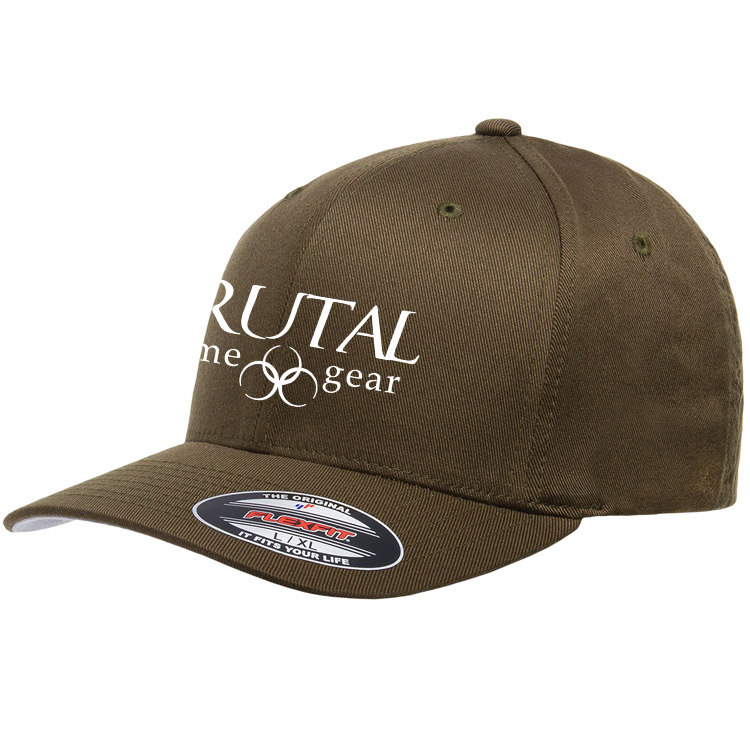 6277 Brutal Logo FlexFit Mid Profile Ball Cap
