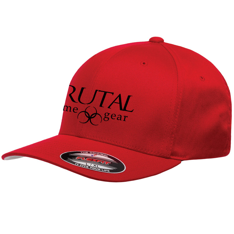 6277 Brutal Logo FlexFit Mid Profile Ball Cap