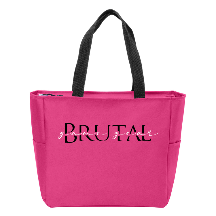 BG410 Brutal Logo Essential Zipper Tote