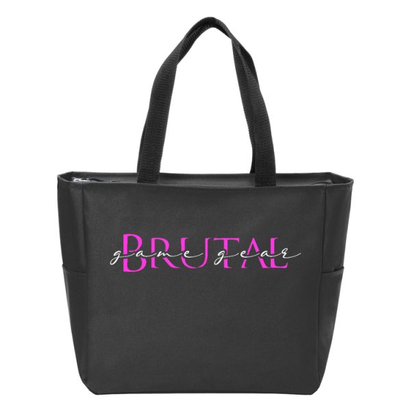 BG410 Brutal Logo Essential Zipper Tote