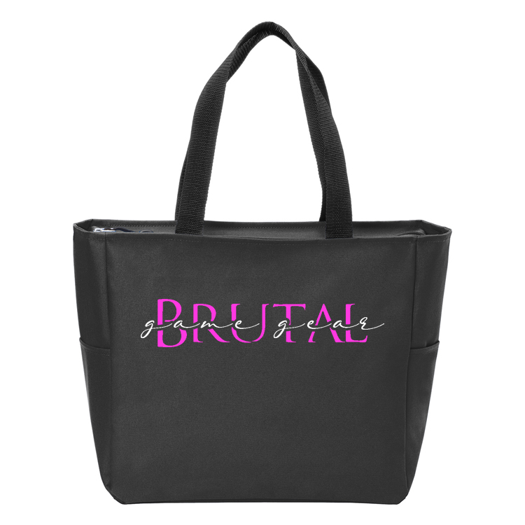 BG410 Brutal Logo Essential Zipper Tote