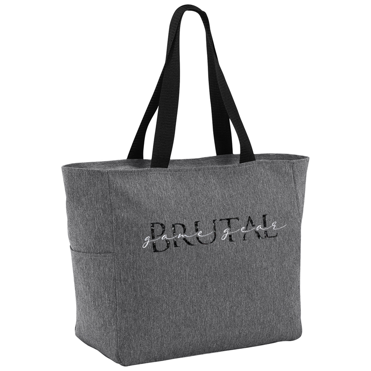 BG410 Brutal Logo Essential Zipper Tote