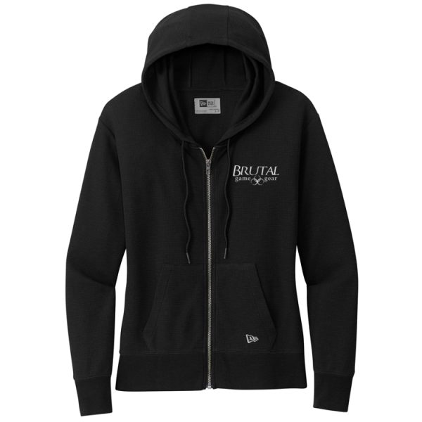 LNEA141 Brutal Logo Ladies Full Zip Thermal Hoodie