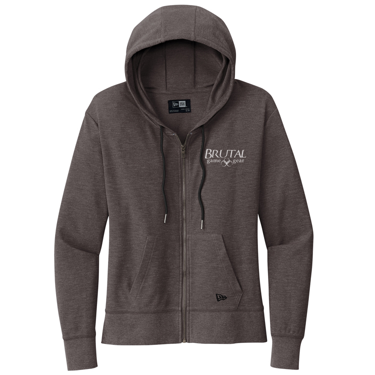 LNEA141 Brutal Logo Ladies Full Zip Thermal Hoodie