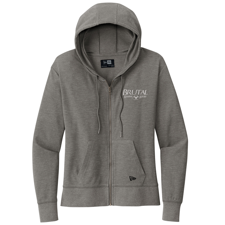 LNEA141 Brutal Logo Ladies Full Zip Thermal Hoodie
