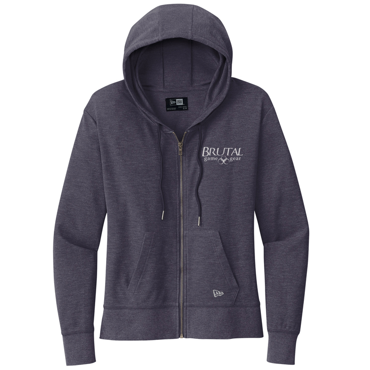 LNEA141 Brutal Logo Ladies Full Zip Thermal Hoodie
