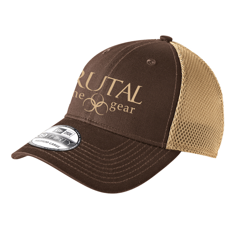 NE1020 Brutal Logo 3930 FlexFit Mesh Cap