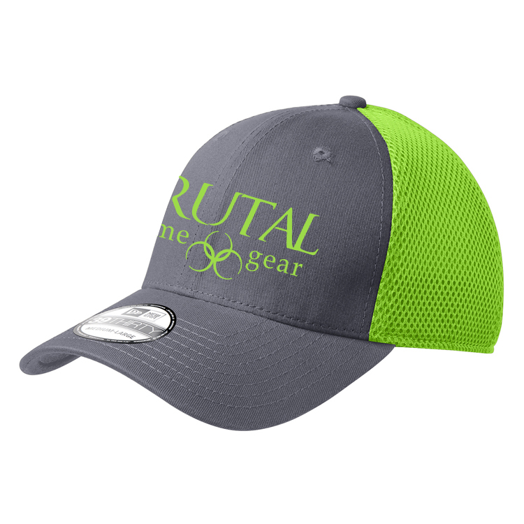 NE1020 Brutal Logo 3930 FlexFit Mesh Cap