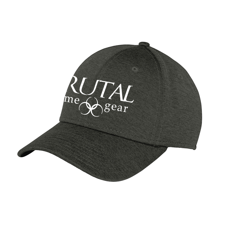 NE703 Brutal Logo 3930 FlexFit Shadow Heather Cap