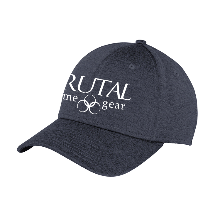 NE703 Brutal Logo 3930 FlexFit Shadow Heather Cap