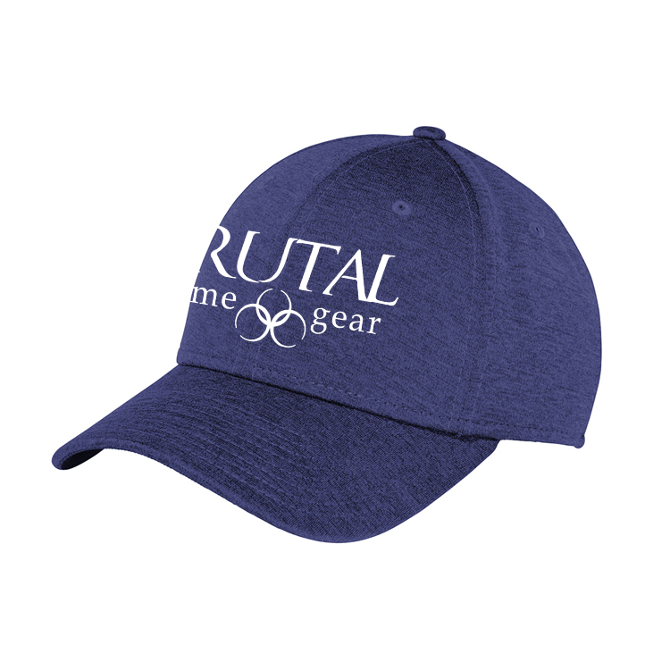NE703 Brutal Logo 3930 FlexFit Shadow Heather Cap