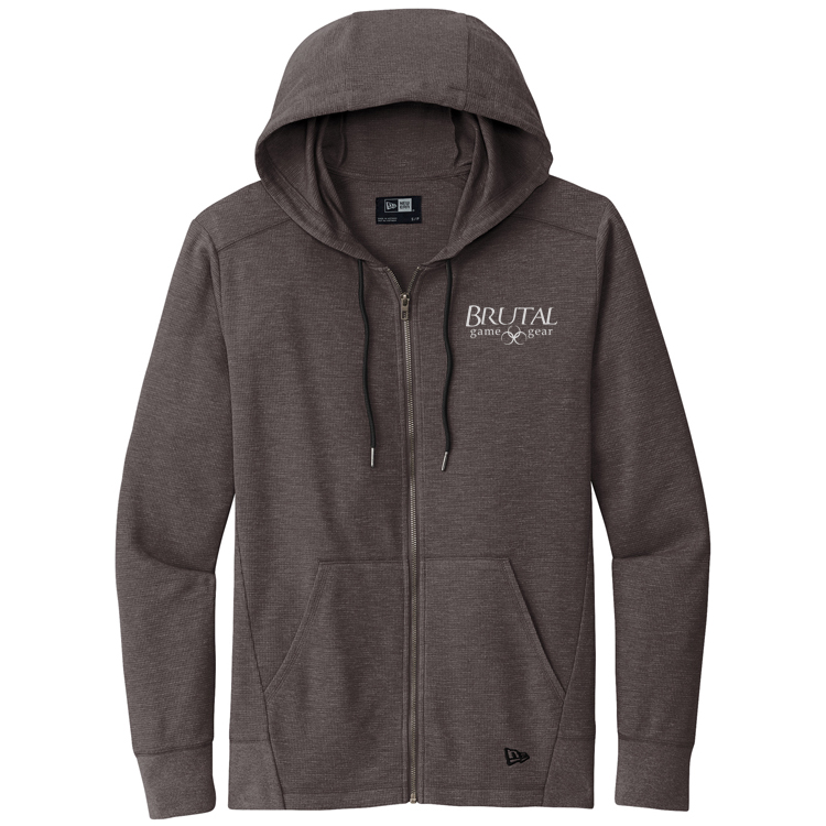 NEA141 Brutal Logo Full Zip Thermal Hoodie