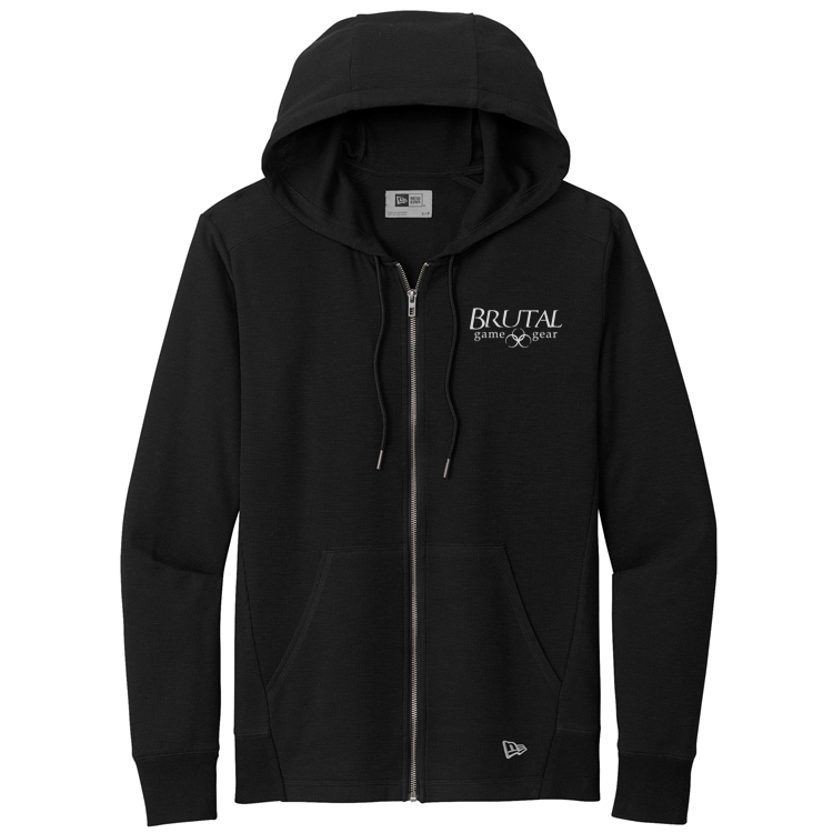 NEA141 Brutal Logo Full Zip Thermal Hoodie