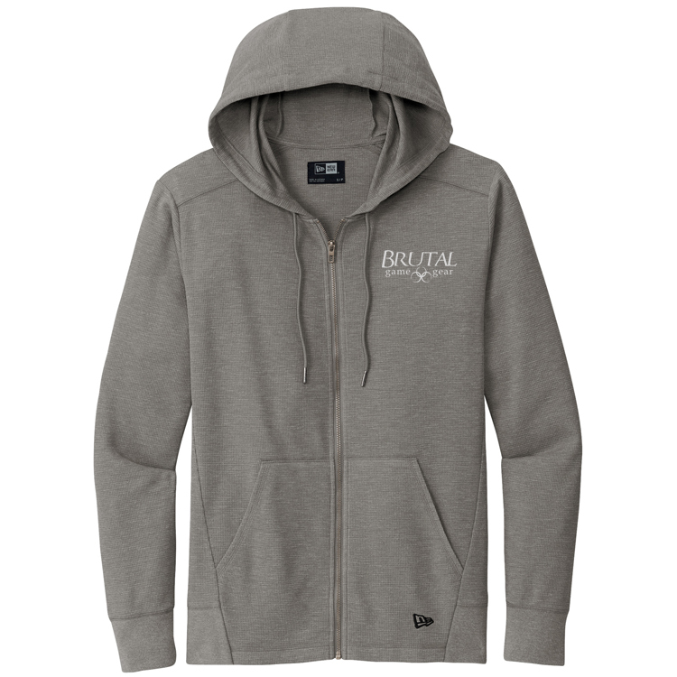 NEA141 Brutal Logo Full Zip Thermal Hoodie