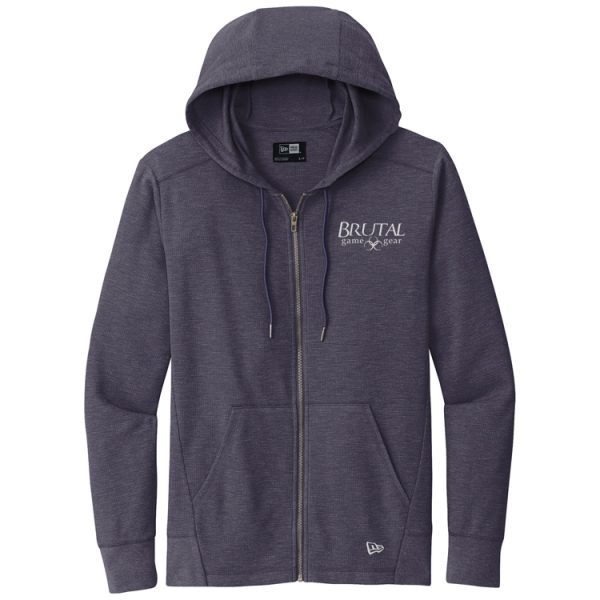NEA141 Brutal Logo Full Zip Thermal Hoodie