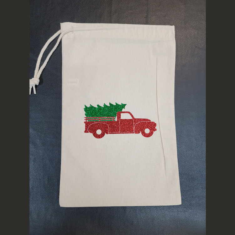 Christmas Gift Bag 3 Reusable Drawstring Gift Bags (Set of 3)