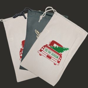 Reusable Drawstring Gift Bags (Set of 3)